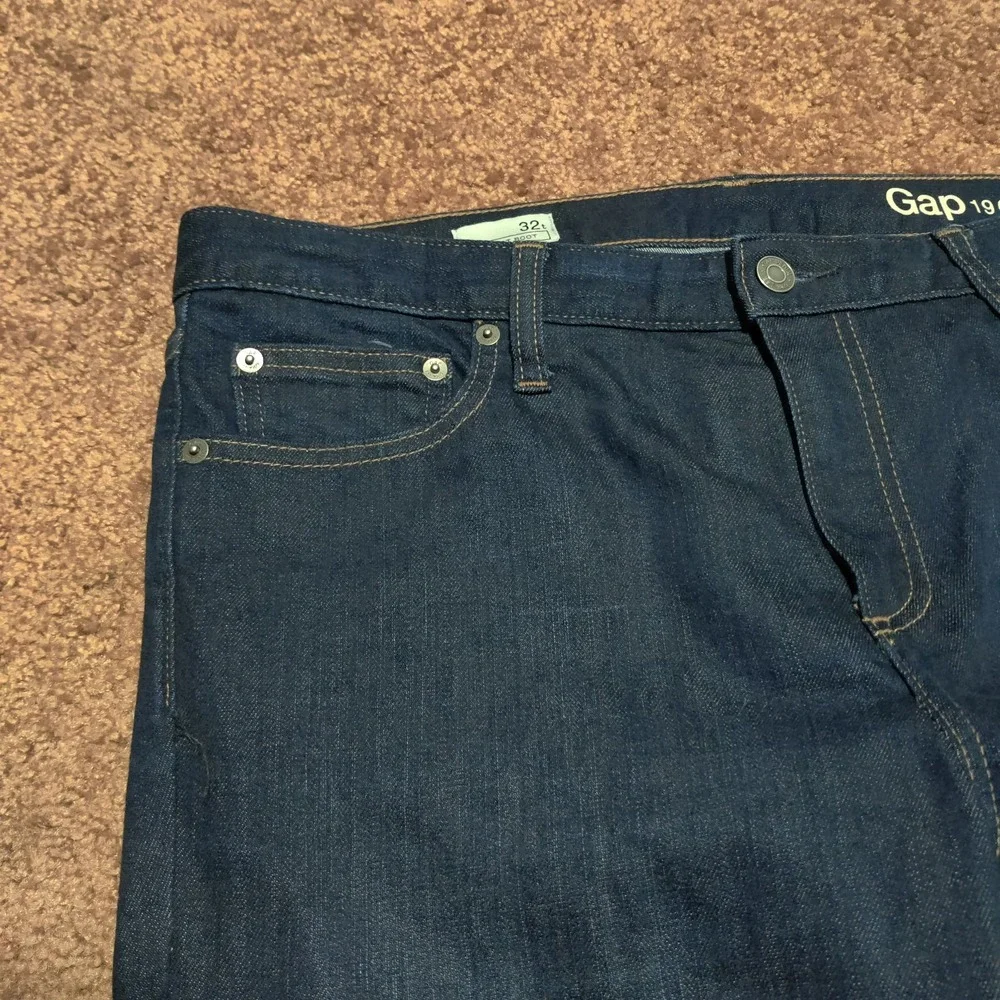 GAP 1969 Perfect Boot Jeans Women's Size 32t 36 x 29 Blue Denim Pants - Picture 2 of 9